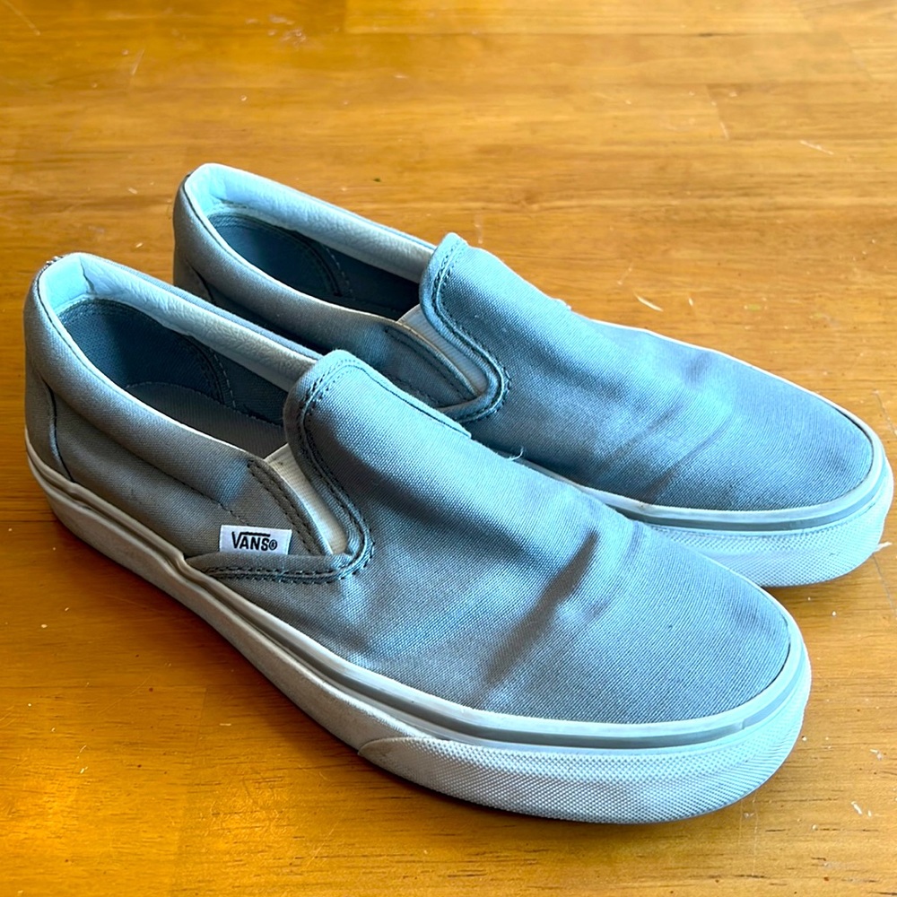 Vans canvas slip ons. Size 9